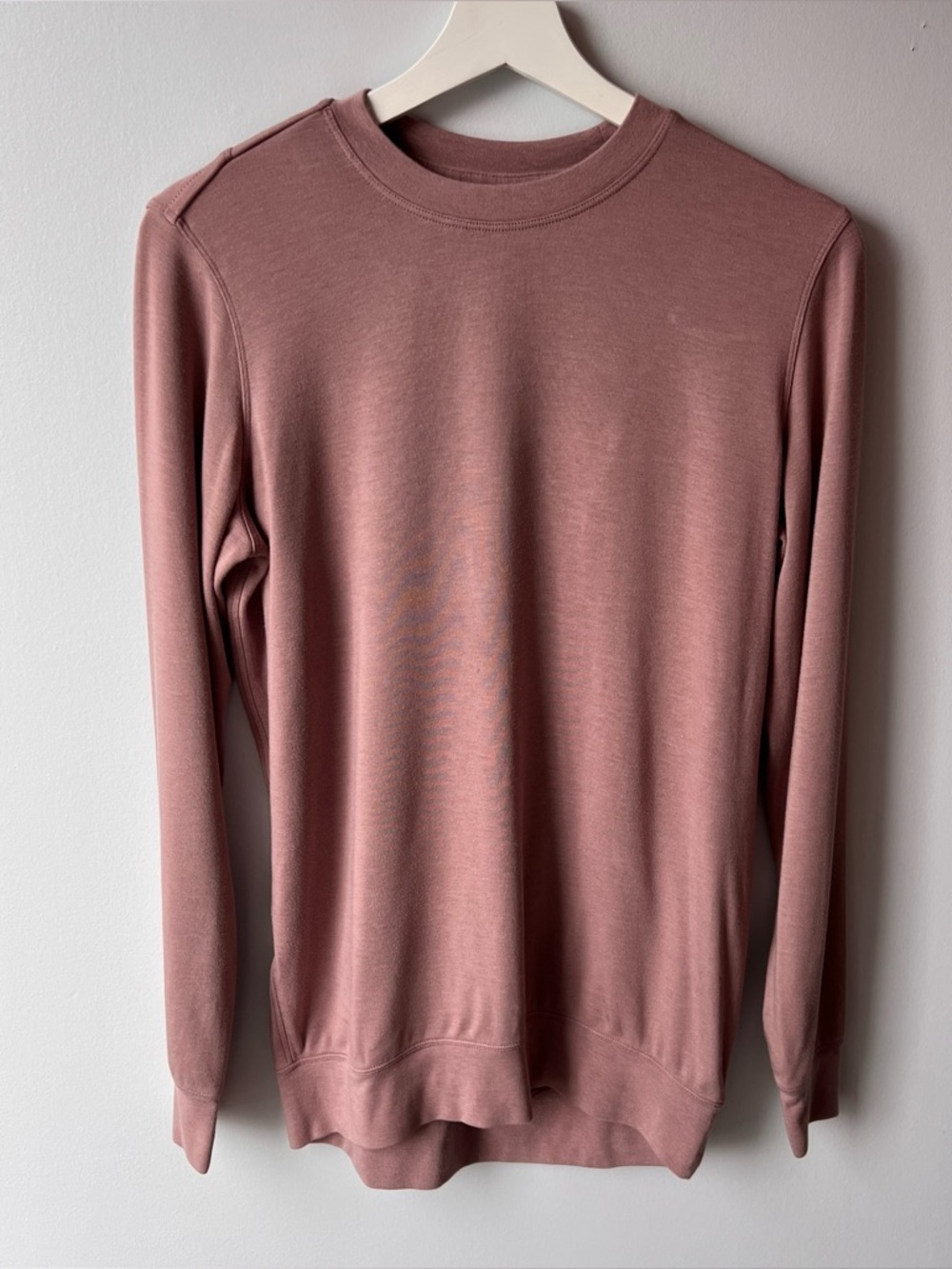 Kit and Ace Women’s Crewneck Sweater in Dusty Rose - Classic Lightweight Knit